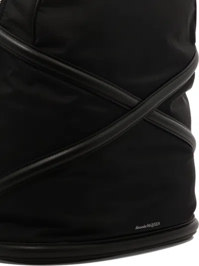 Alexander Mcqueen Harness Backpacks Black