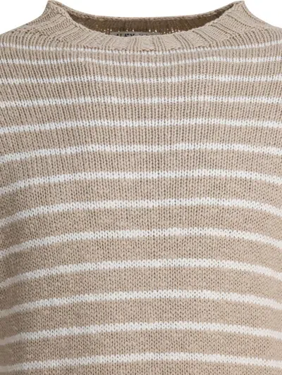 Alex Mill Harbor Stripe Sweater In Cotton In Neutral