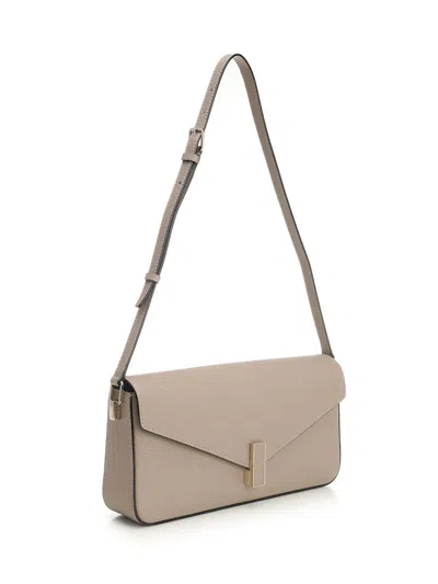 Valextra Iside Shoulder Vitello Soft Crossbody Bags Beige