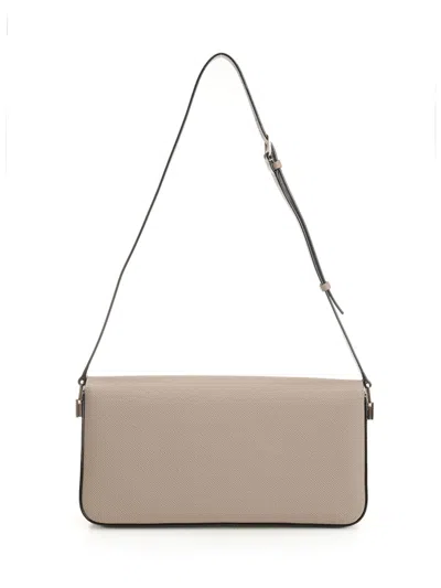 Valextra Iside Shoulder Vitello Soft Crossbody Bags Beige