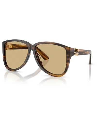 Miu Miu A08s Pilot-frame Acetate Sunglasses