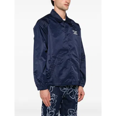 Drôle De Monsieur Nylon Jackets In Blue