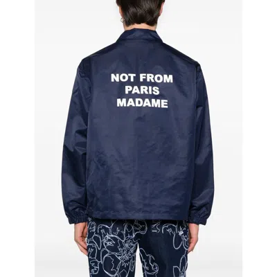 Drôle De Monsieur Nylon Jackets In Blue
