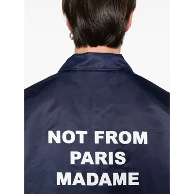 Drôle De Monsieur Nylon Jackets In Blue