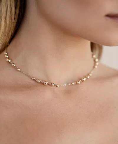 Ettika Single Chain Bubble Necklace In Gold