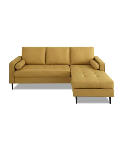 Gold Sparrow 82" Polyester Lexington Reversible Sectional, Created For Macy's