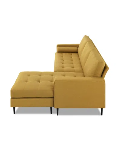 Gold Sparrow 82" Polyester Lexington Reversible Sectional, Created For Macy's