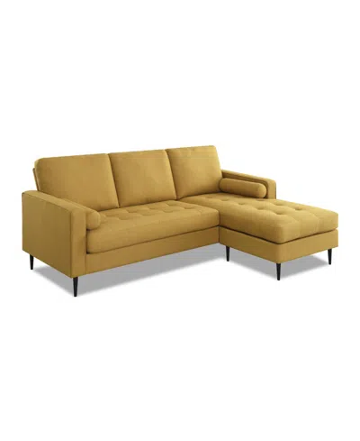 Gold Sparrow 82" Polyester Lexington Reversible Sectional, Created For Macy's