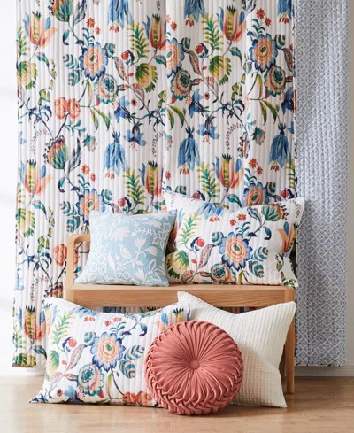 Levtex Eleni Button Tufted Decorative Pillow, 16" Round