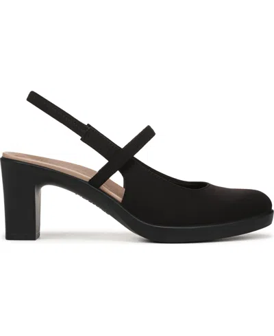 Lifestride Women's Evoke Block Heel Slingback Pumps In Black