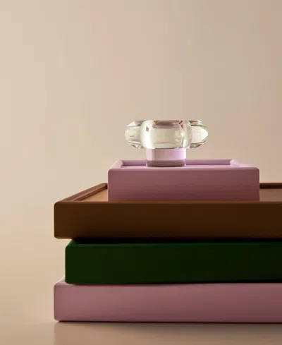 Kosta Boda Orion Votive In Pink