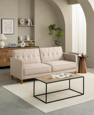 Gold Sparrow 77" Polyester Victoria Convertible Sofa Bed, Created For Macy's