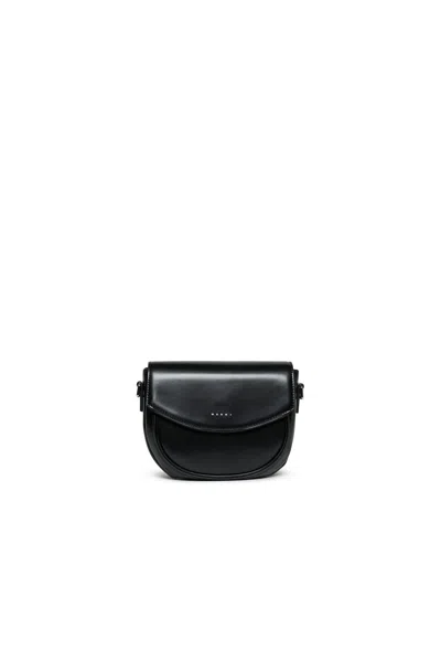 Marni Borsa Smile Bag In Tessuto Spalmato Con Tracolla