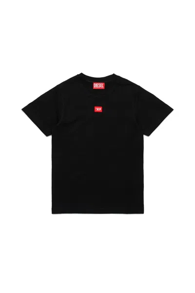 Diesel Jersey T-shirt With Red D Patch