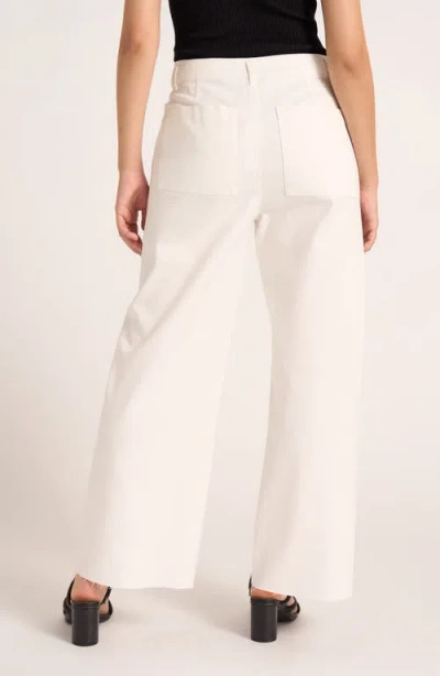 Matty M Lizzie Crop Wide Leg Pants In White