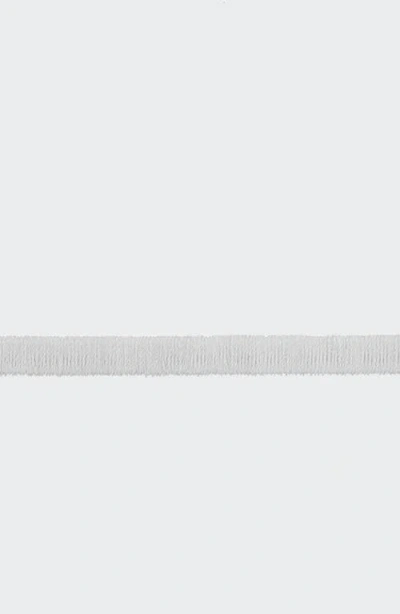 Matouk Bergamo Cotton Percale Duvet Cover In White