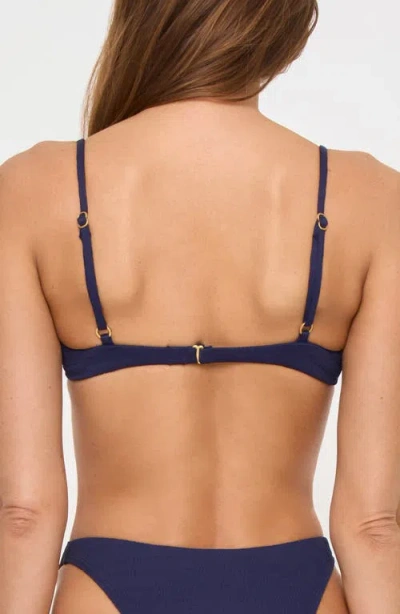 L*space Lspace Belle Underwire Bikini Top In Blue