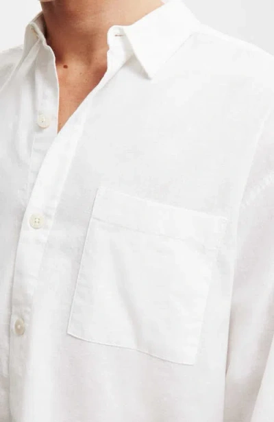 Cotton On Bedford Long Sleeve Shirt In White