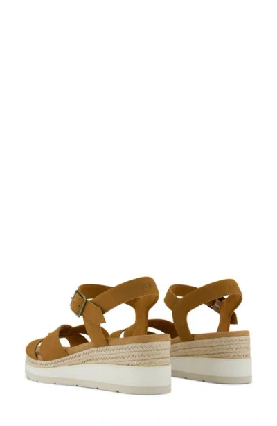 Toms Women's Margot Open Toe Wedge Sandals In Brown