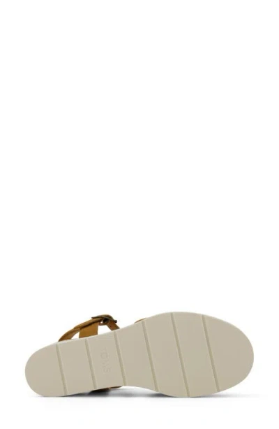 Toms Women's Margot Open Toe Wedge Sandals In Brown