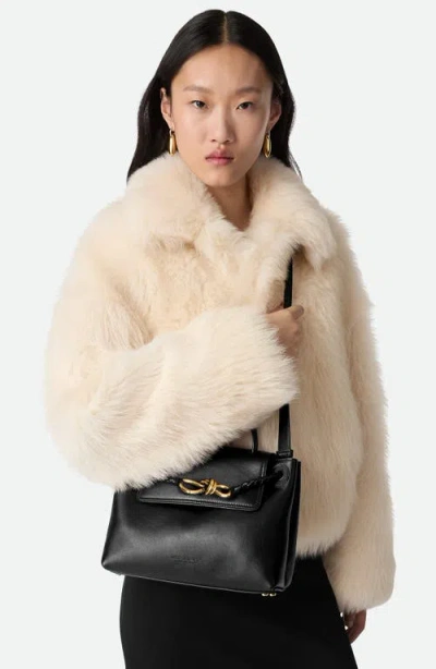 Bottega Veneta Small Ciao Ciao Knot Detail Leather Top Handle Bag