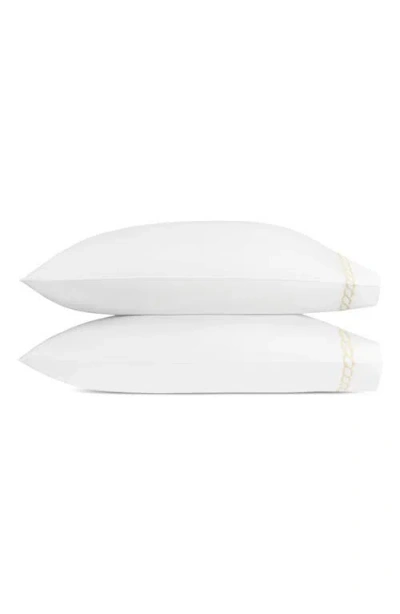 Matouk Classic Chain Set Of 2 525 Thread Count Pillowcases In White