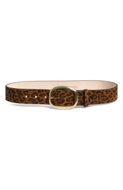 Isabel Marant Adjustable Animal Print Belt In Brown
