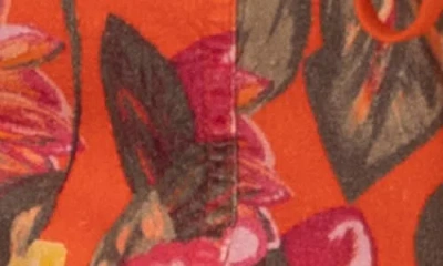 Kut From The Kloth Katana High Waist Drawstring Shorts In Orange