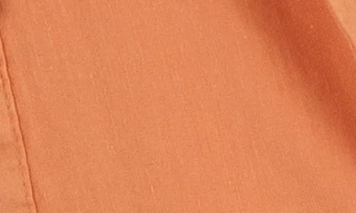 Kut From The Kloth Karie Open Front Linen Blend Jacket In Orange