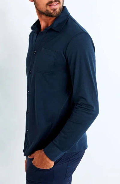 Anatomie Nick Piquet Button Down Shirt In Blue