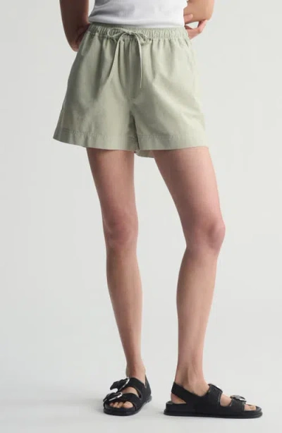 Brooklyn Industries Drawstring Cotton Shorts In Green
