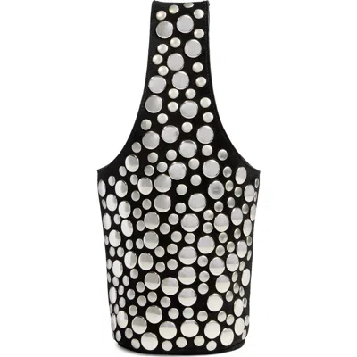 Khaite Livia Mini Studded Suede Tote Bag In Black