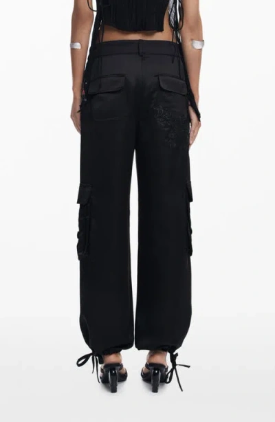 Desigual Cargo Pants In Black