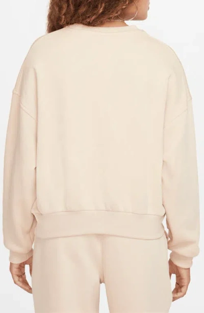 Nike Women's  Sportswear Club Fleece Girls' Boxy Crew-neck Sweatshirt In Neutral