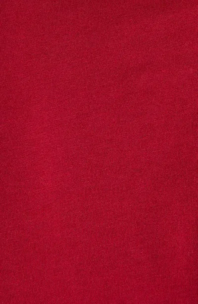 Moncler Embroidered Logo T-shirt In Red