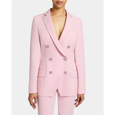 Santorelli Paco Double Breasted Jacket In Soft Stretch Crepe