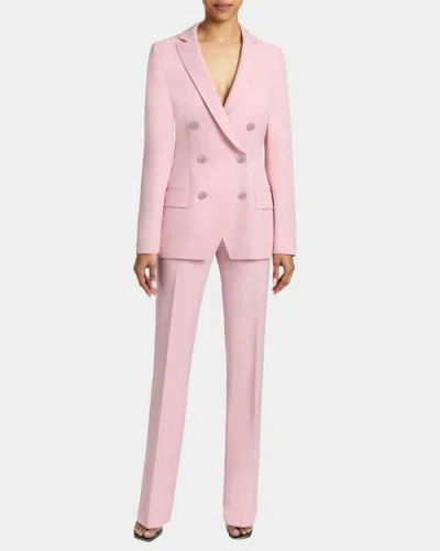 Santorelli Paco Double Breasted Jacket In Soft Stretch Crepe