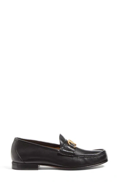 Valentino Garavani Vlogo Signature Buffalo Loafer 20mm Woman Black 41.5
