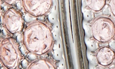 Tory Burch Wave Crystal Embellished Stud Earrings In Gray