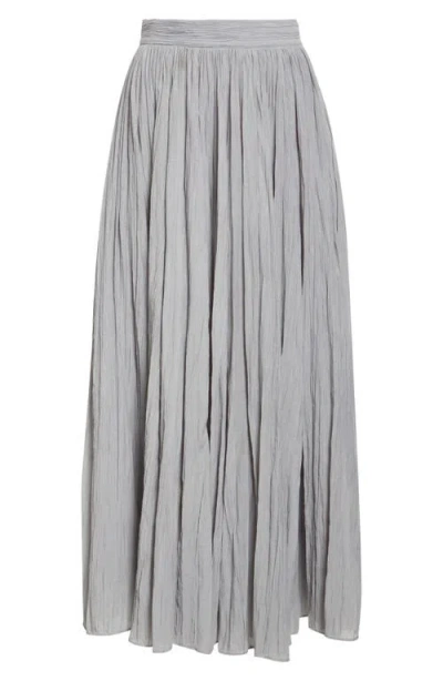 Totême Crinkled Plisse Skirt In Pale Grey In Multi
