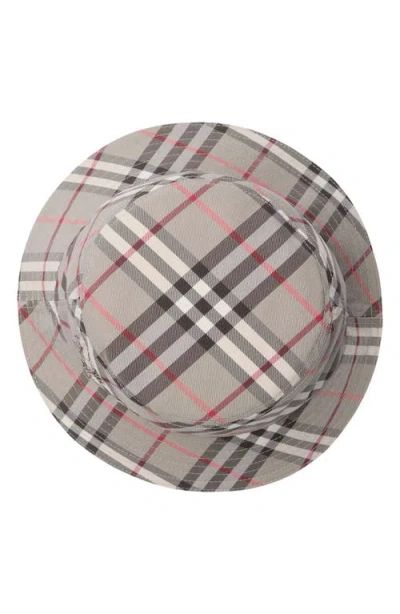 Burberry Ekd Embroidered Bias Check Bucket Hat