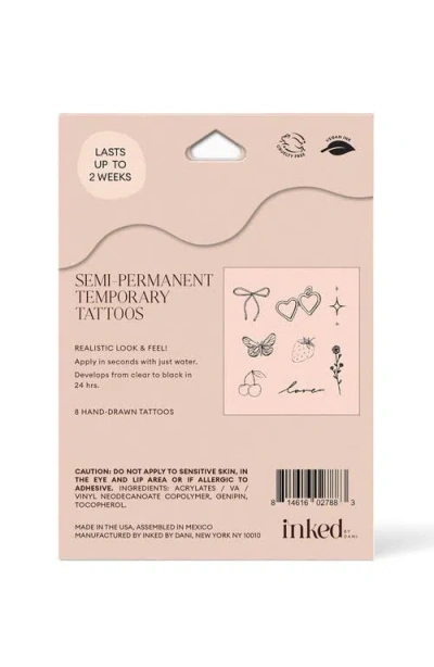Inked By Dani Dreamy Semi-permanent Ink 8-pack Temporary Tattoos
