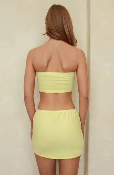 Dippin Daisys Mojito Mini Skirt In Yellow