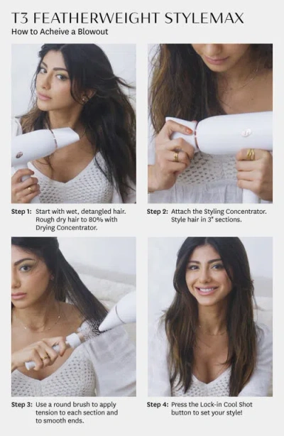 T3 Featherweight Stylemax Professional Hair Dryer With Custom Heat And Speed Automation In Default Title