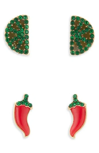 Baublebar Hot Take Veggie Earring Set