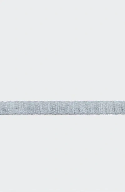 Matouk Bergamo 500 Thread Count Cotton Percale Flat Sheet In White