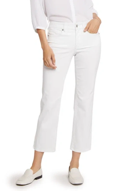 Nydj Sheri Side Slit Slim Ankle Jeans In White