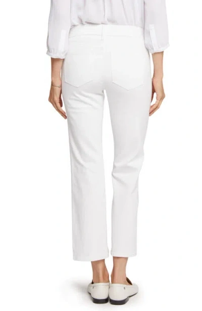 Nydj Sheri Side Slit Slim Ankle Jeans In White