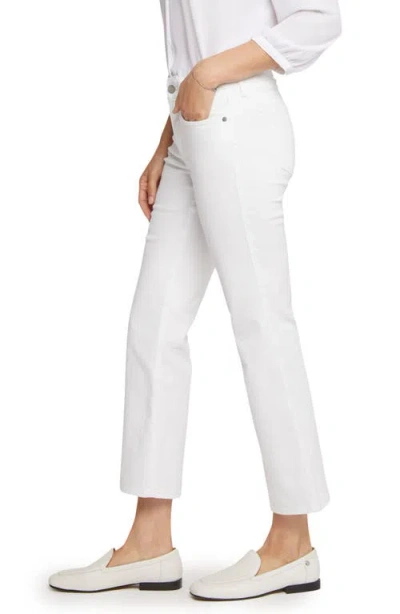 Nydj Sheri Side Slit Slim Ankle Jeans In White
