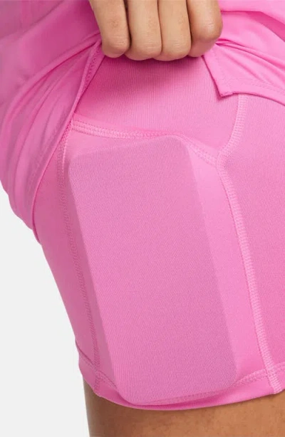 Nike One Dri-fit High-waisted 3-inch 2-in-1 Shorts In Pink